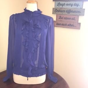 Bisou Bisou Zippered Blouse